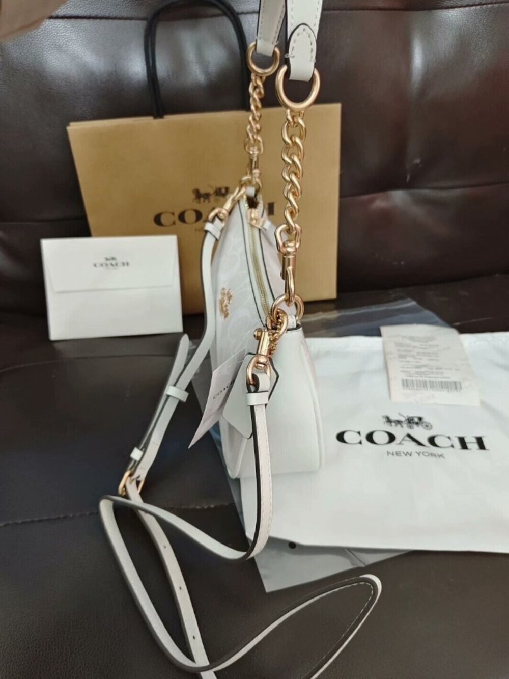 NWT Coach Teri Shoulder Bag In Signature Canvas CA548 - Picture 5 of 8